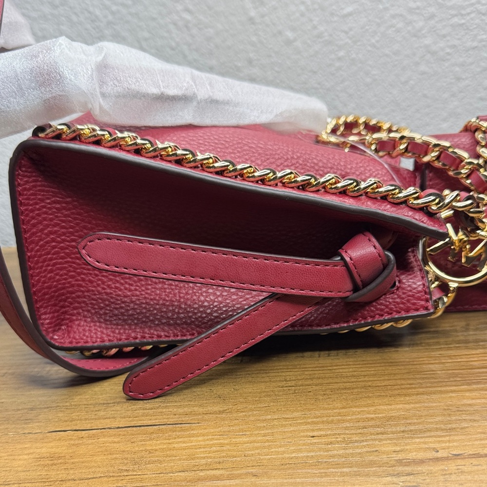 Michael Kors Leather Small Mina & Small Carson 🍒 Cherry Set - Picture 3 of 9